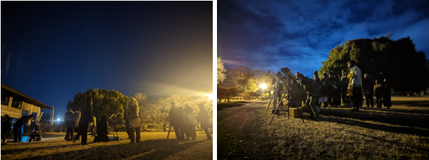夜のプラネタリウムと星空観察会　土星の輪を見よう